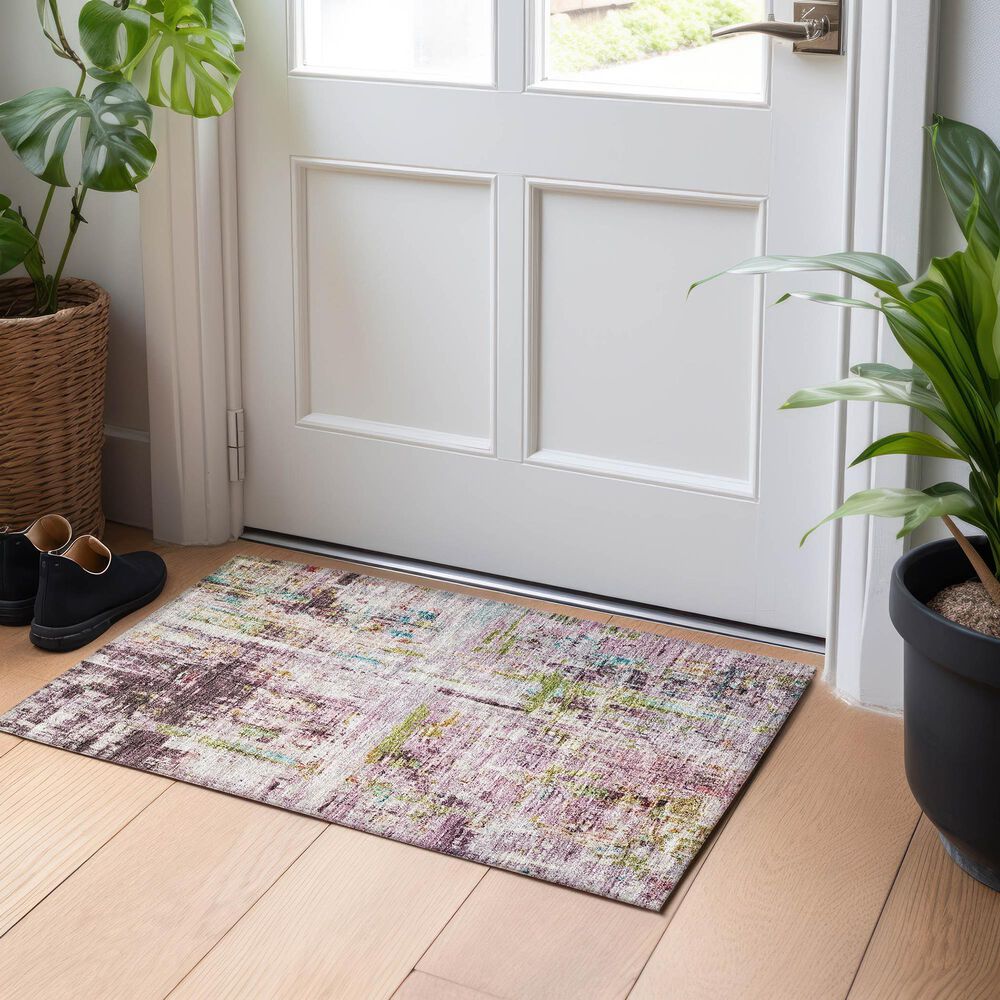 Dalyn Rug Company Nouveau NV2 1&#39;8&quot; x 2&#39;6&quot; Lavender Indoor/Outdoor Area Rug, , large