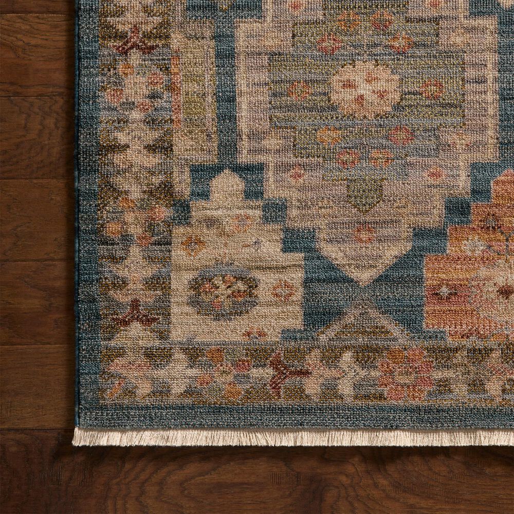 Loloi Reign Blue and Multicolor 4' x 6' Area Rug, , large