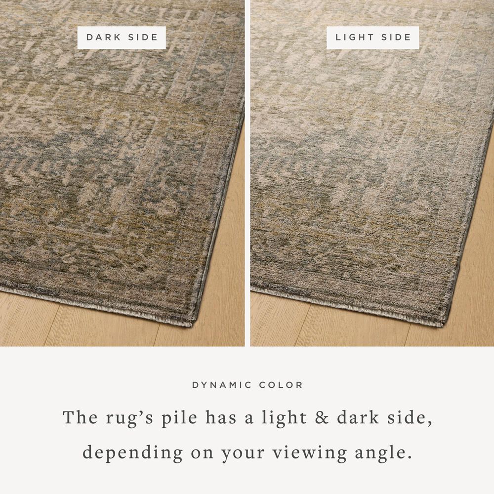 Magnolia Home Junie 6&#39;7&quot; x 9&#39;10&quot; Moss and Natural Area Rug, , large