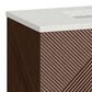 James Martin Vanities Marcello 72" Wall Mounted Double Bathroom Vanity in Chestnut with 3 cm Lime Delight Quartz Top and Rectangular Sinks, , large