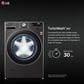 LG 5.0 Cu. Ft. Front Load Washer with TurboWash 360 in Black Steel, , large