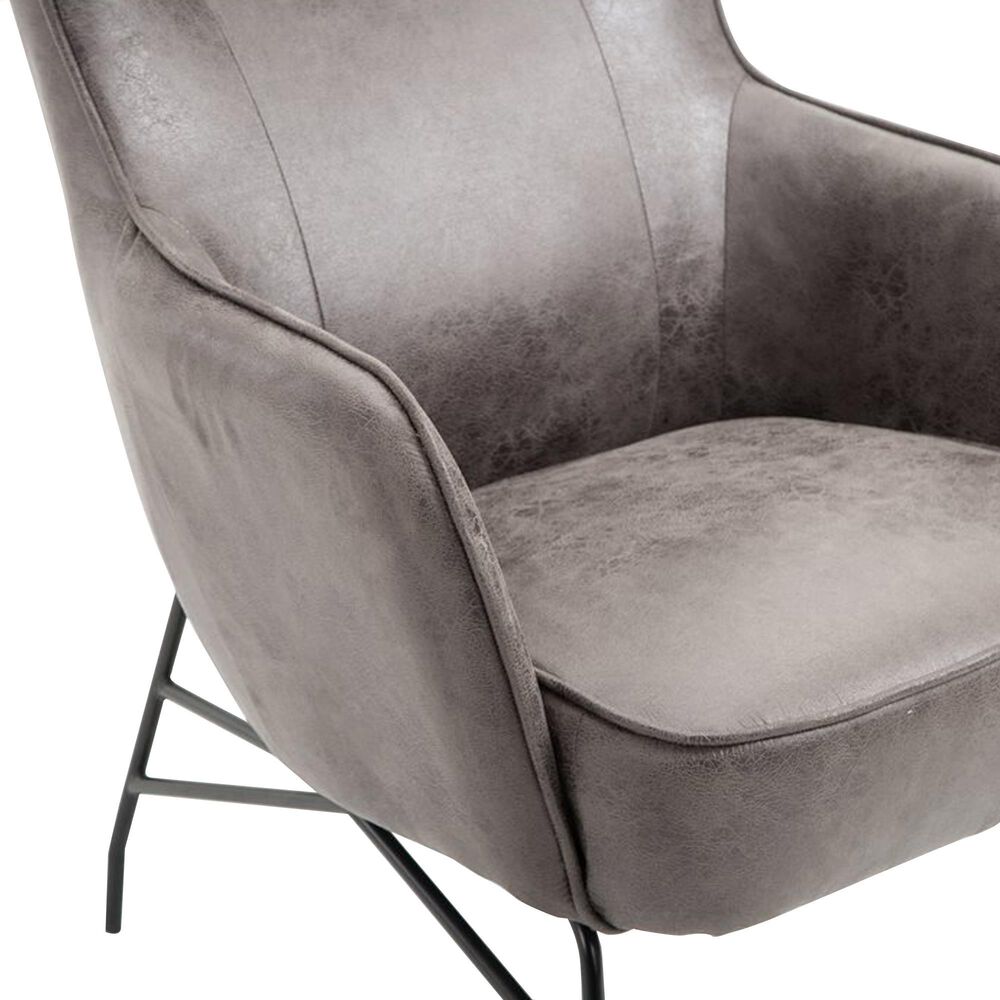 Golden Wave Furniture Franky Accent Chair in Badlands Charcoal, , large