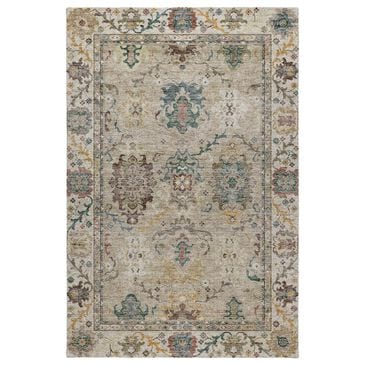 Dalyn Rug Company Silk Road Putty, Ivory, Taupe, Gold, Copper, Blue and Wheat 6"6" x 9"6" Area Rug, , large