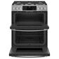 GE Profile 2-Piece Kitchen Package with 30" Gas Double Oven and 1.7 Cu. Ft. Microwave Oven in Fingerprint Resistant Stainless Steel, , large