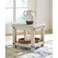 Ashley Carynhurst Rectangular End Table in White Wash Gray, , large