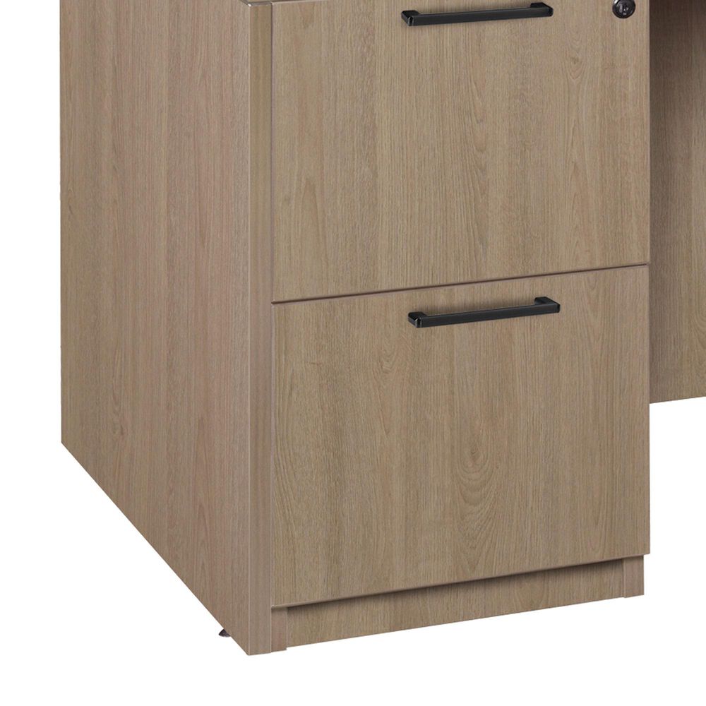 Regency Global Sourcing Legacy 71" Office Desk with Double Full Pedestal in Noble Oak, , large