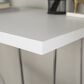 Walker Edison Hairpin 42" Writing Desk in Chrome and White, , large