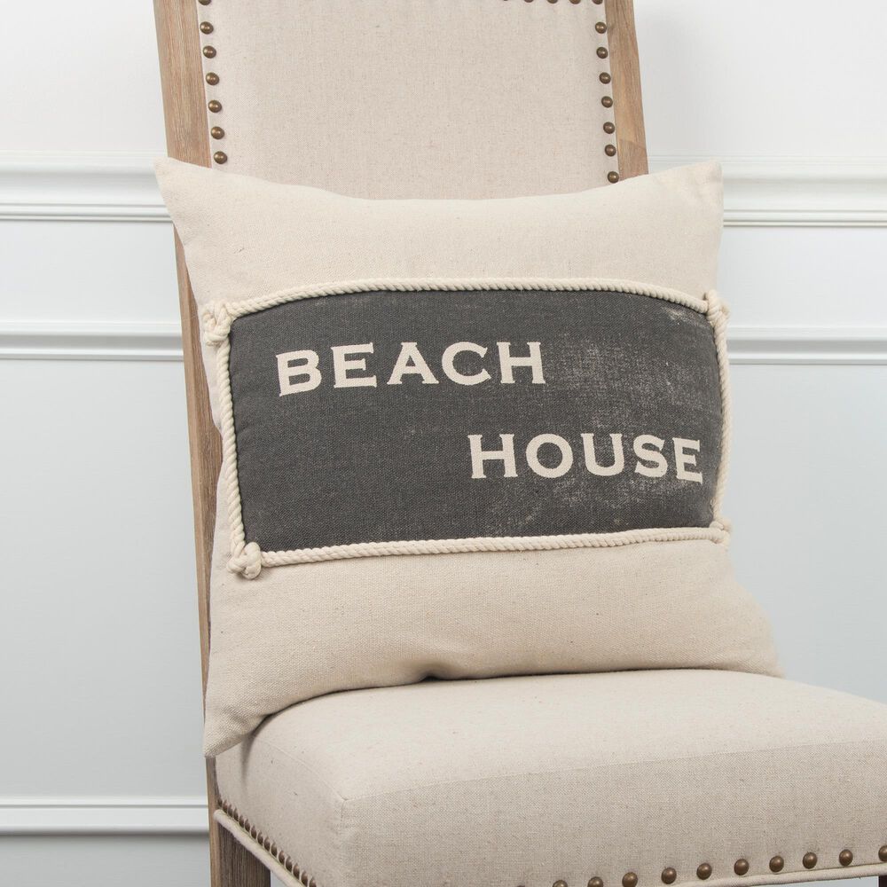 Rizzy Home Sentiment 20" Pillow Cover in Natural, , large
