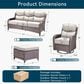 Sunwell Garden 7-Piece Conversation Set in Beige, , large