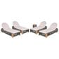 Hearth and Haven 5-Piece Outdoor Rope Chaise Lounge Set with Grey Side Table in Beige, , large