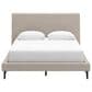 Ashley Cielden Queen Upholstered Platform Bed with Roll Slats in Tan, , large