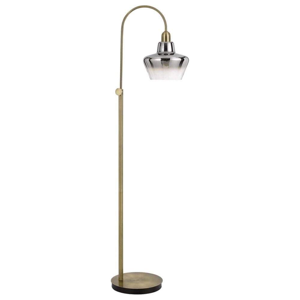 Cal Lighting Duxbury Floor Lamp in Antique Brass, , large