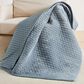 Levtex Velvet Stitch 50" x 60" Quilted Throw in Chambray, , large