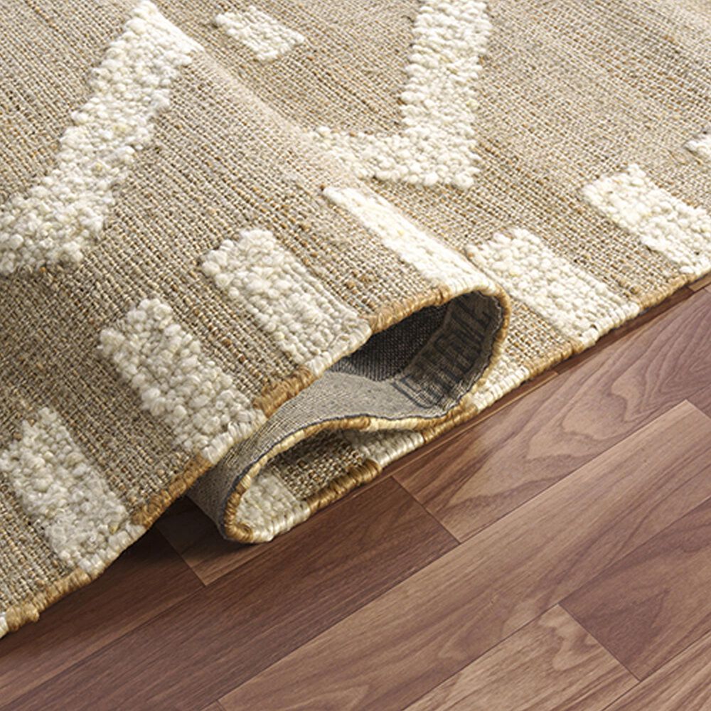 L&amp;R Resources Geoblend 2&#39;6&quot; x 8&#39; Beige and Natural Runner, , large