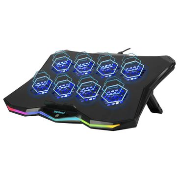 Enhance Infiltrate 3 Laptop Cooling Pad with RGB LED Lights in Black, , large