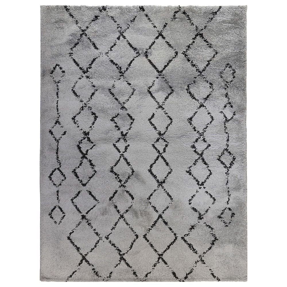 Amer Rugs Aspen 7"6" x 9"6" Gray and Black Area Rug, , large