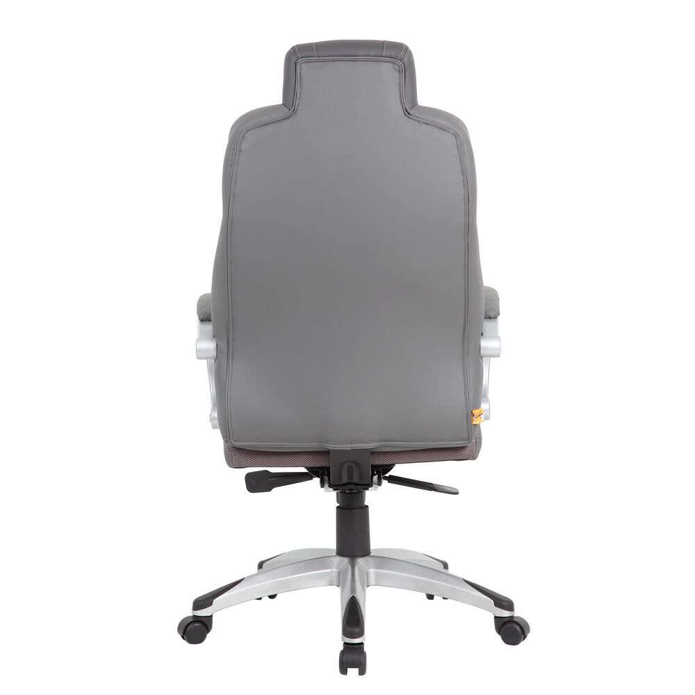 Regal Co. Executive Gaming Style Chair in Gray, , large
