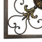 Maple and Jade 16" x 16" Rustic Wall Decor in Gold and Black (Set of 4), , large