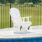 Ashley Hyland Wave Swivel Glider Chair in White, , large