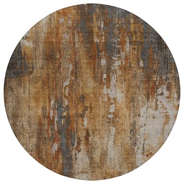 Dalyn Rug Company Kochi KC10 Rust 8" Round Area Rug, , large