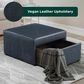 Lifestyle Solutions Hailey Storage Ottoman in Navy, , large