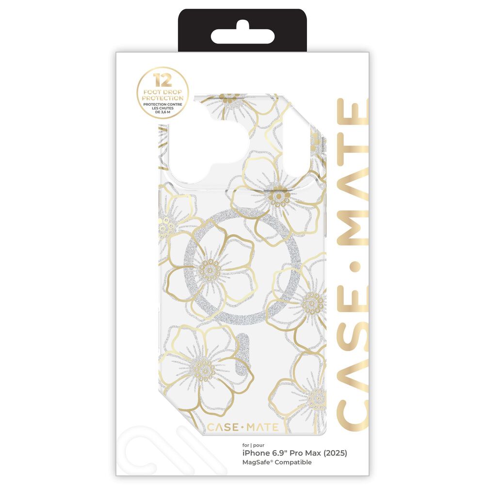 Case-Mate Floral Gems MagSafe Case for iPhone 17 Pro Max in Gold, , large