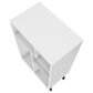 Dayton Warren 5-Shelf Bookcase in White/Black Feet, , large