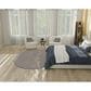 Nourison Courtyard Ivory and Charcoal 5" x 8" Oval Indoor/Outdoor Area Rug, , large