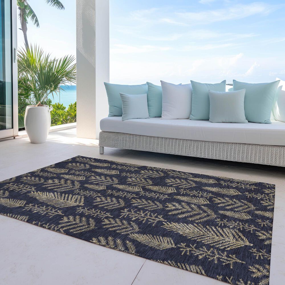 Dalyn Rug Company Wonderland WN21 3&#39; x 5&#39; Black Indoor/Outdoor Area Rug, , large