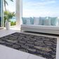 Dalyn Rug Company Wonderland WN21 3" x 5" Black Indoor/Outdoor Area Rug, , large