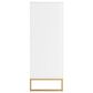 Ashley Socalle 5-Drawer Chest in Matte White and Gold, , large