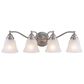 Vaxcel Standford 4-Light Bathroom Vanity in Brushed Nickel, , large