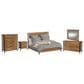 Hawthorne Furniture Norcross 5 Piece King Panel Bedroom Set in Hickory, , large