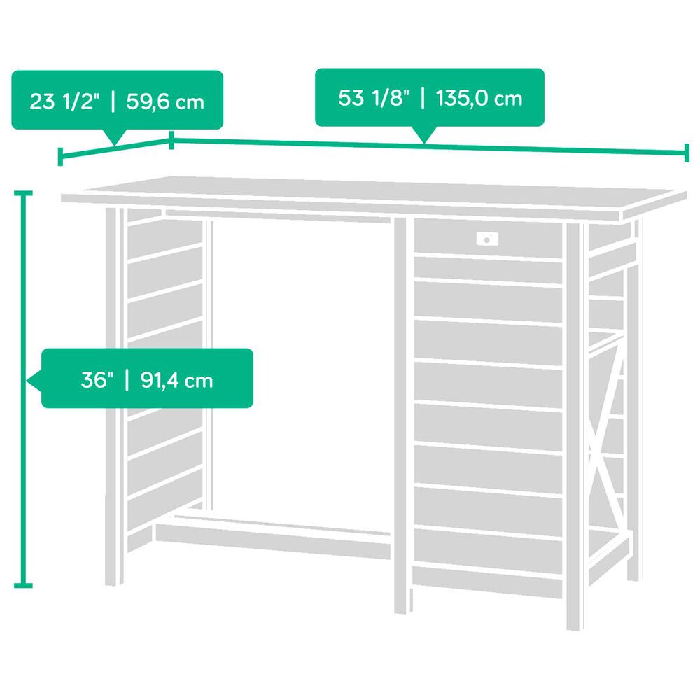 Sauder Cottage Road Kitchen Island in Soft White, , large