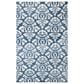 Safavieh Micro-Loop MLP221M 5" x 8" Blue and Ivory Area Rug, , large