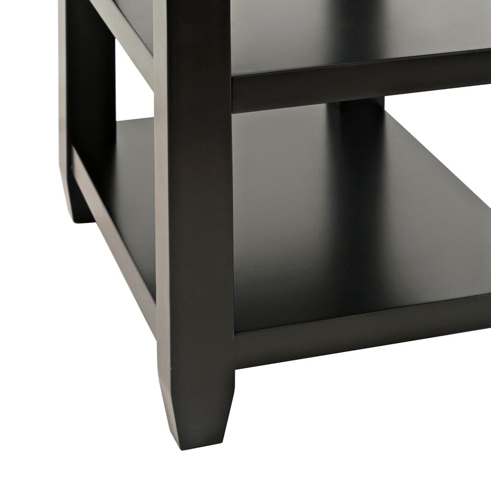 Waltham Urban Icon Chairside Table in Polished Black, , large