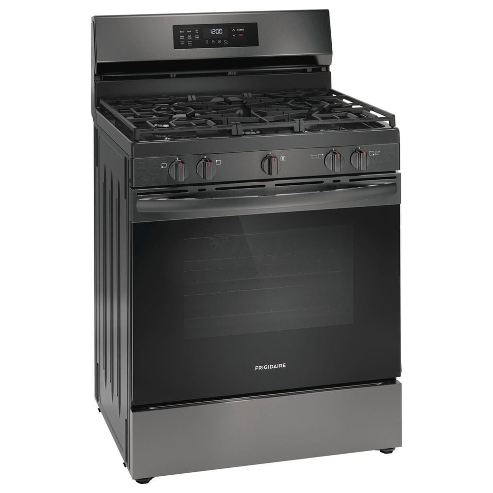 Frigidaire 30" Freestanding Gas Range in Black Stainless Steel, , large