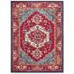 Safavieh Monaco MNC207C-10 10" x 14" Red/Turquoise Area Rug, , large
