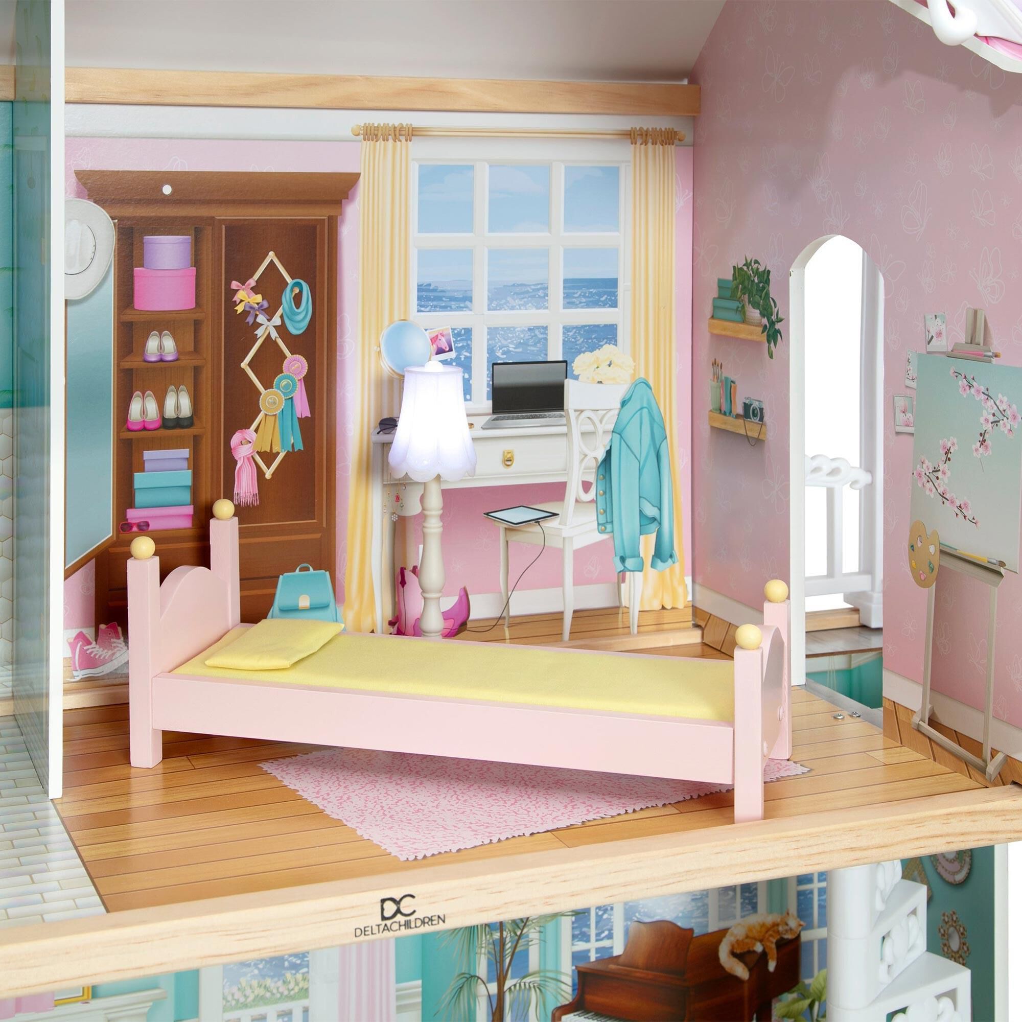 Delta Children Mysize Dollhouse with Large 3-Story and 7 Rooms