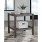 Ashley Kallenny End Table in Dark Brown and Gray, , large