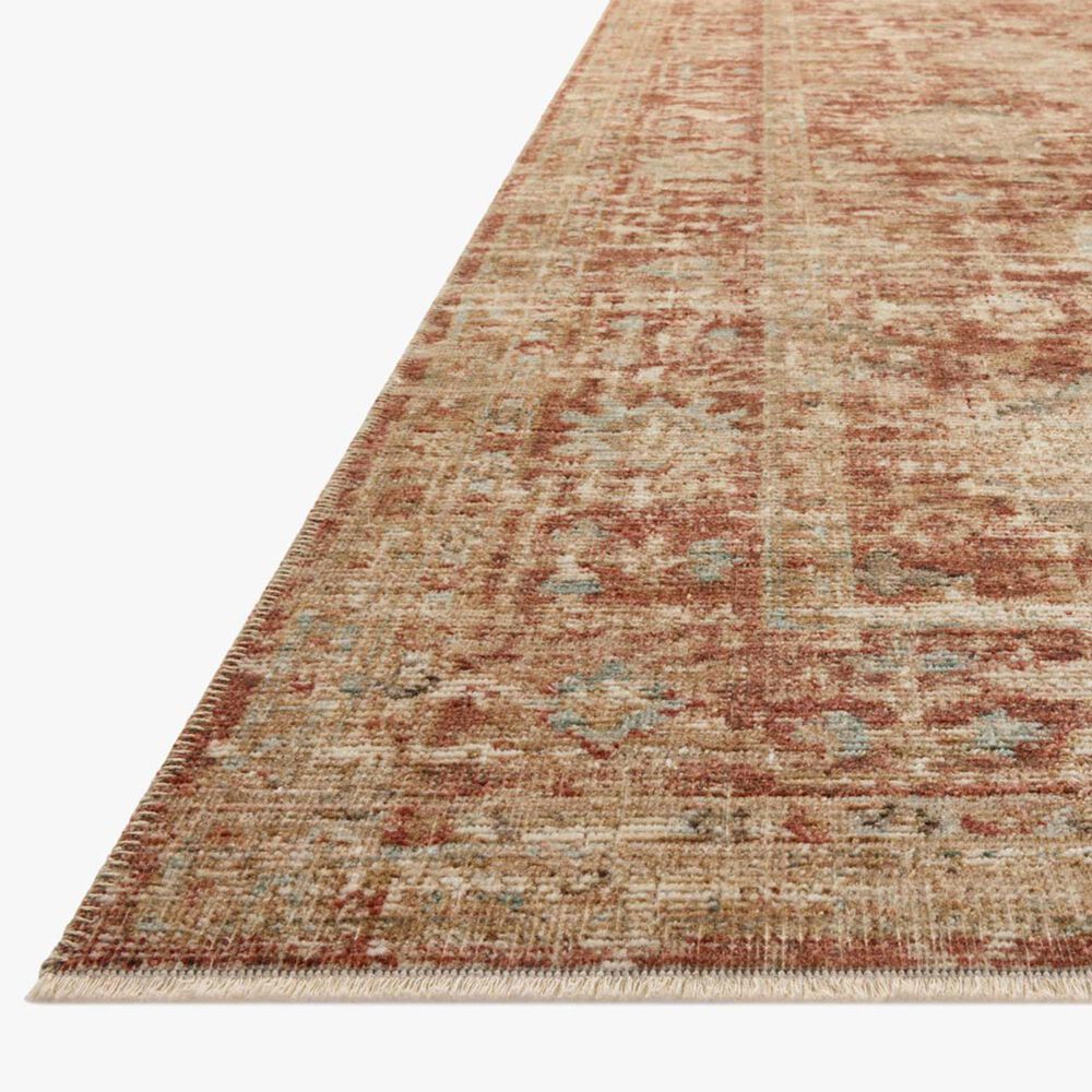 Loloi Heritage 3&#39; x 5&#39; Brick and Multicolor Area Rug, , large