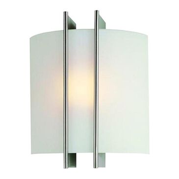Lite Source Checks 1 Light Wall Sconce in Polished Steel, , large