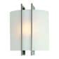Lite Source Checks 1 Light Wall Sconce in Polished Steel, , large
