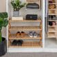 Household Essentials 4-Tier Folding Shoe Rack in Natural, , large