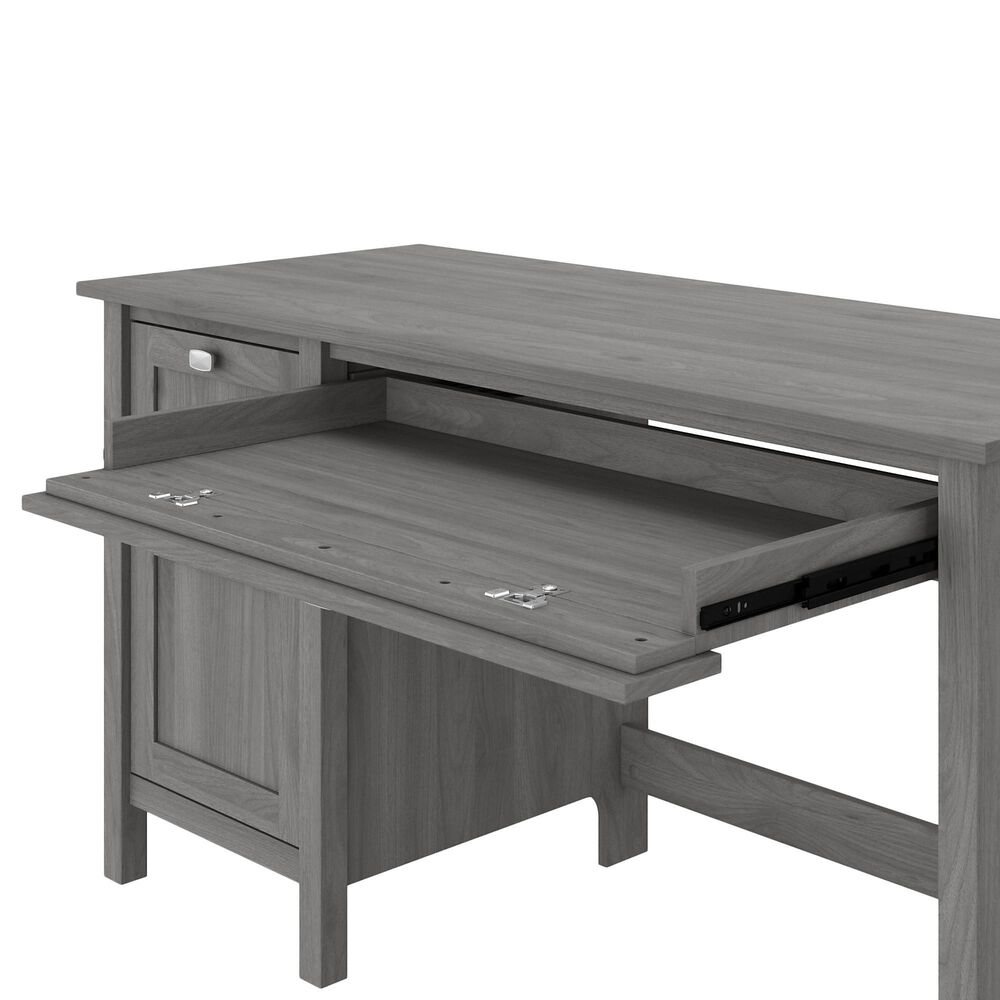 Bush Broadview 54" Computer Desk in Modern Gray Nebraska Furniture Mart