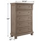 Ashley Lettner 5-Drawer Chest in Burnished Light Gray, , large