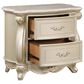 New Heritage Monique 2-Drawer Nightstand with Marble Top in Champagne, , large