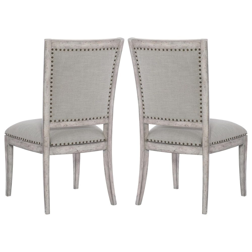Hooker Furniture Boheme Vitton Upholstered Side Chair with Grey Cushion in Mercantile White &#40;Set of 2&#41;, , large