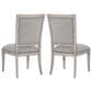 Hooker Furniture Boheme Vitton Upholstered Side Chair with Grey Cushion in Mercantile White (Set of 2), , large