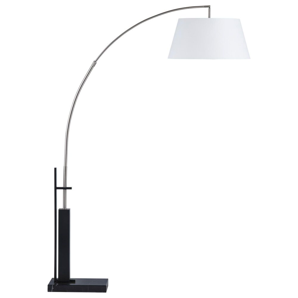 Crestview Collection Arch Floor Lamp in Silver and Black, , large